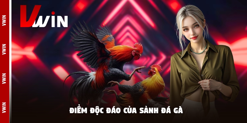 Điểm độc đáo của sảnh đá gà